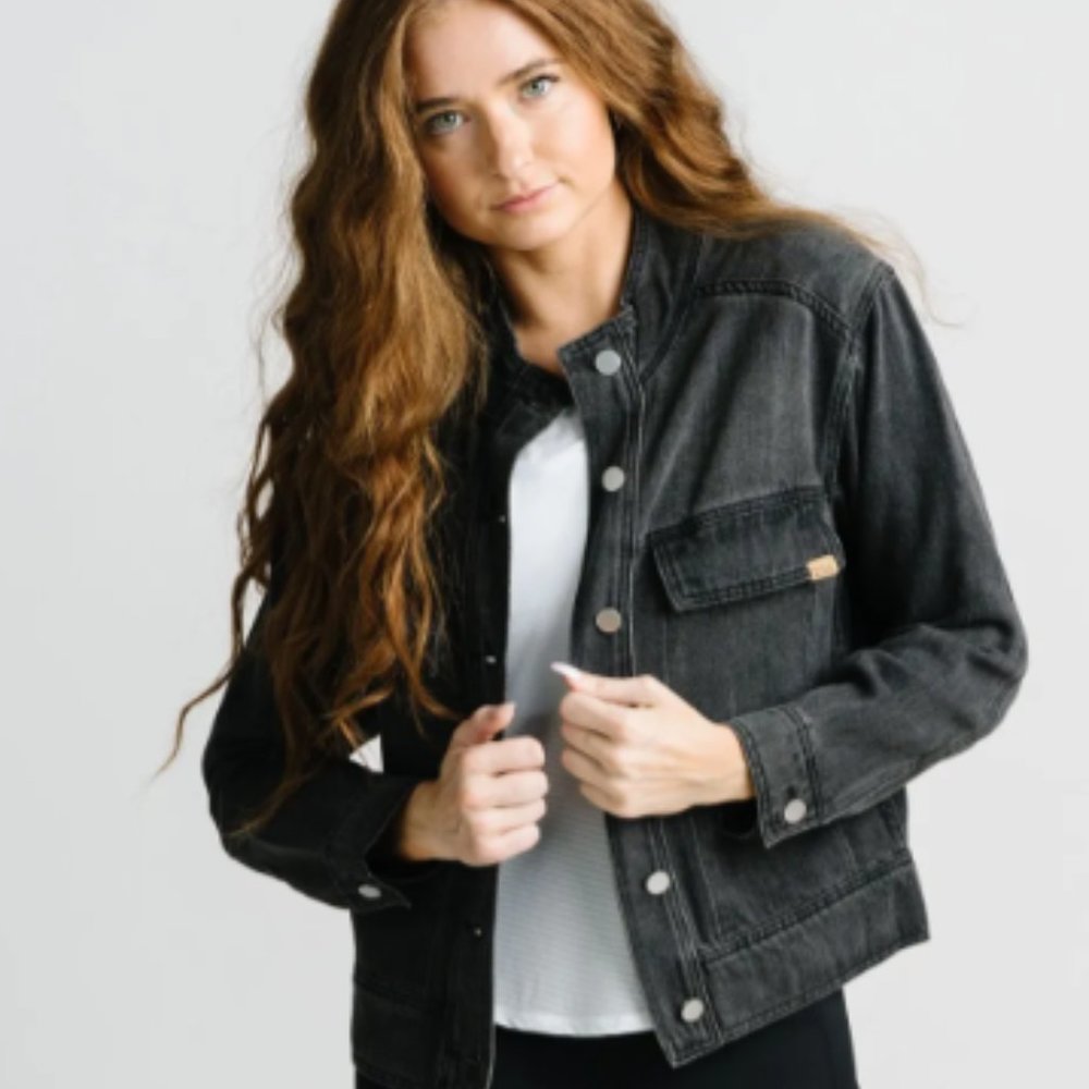 Black crossroads denim jacket